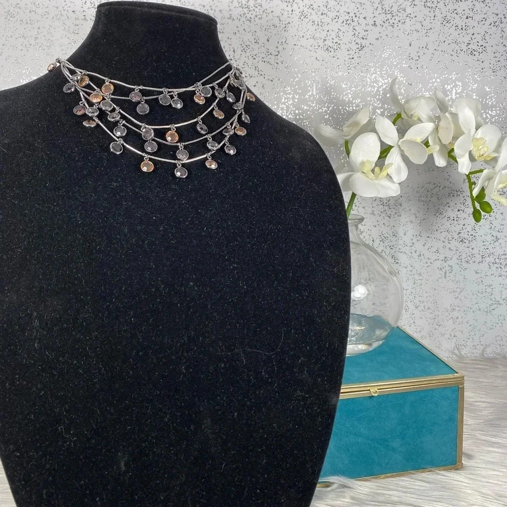 🆕Simply Vera Wang Silver & Colored Charm Necklace